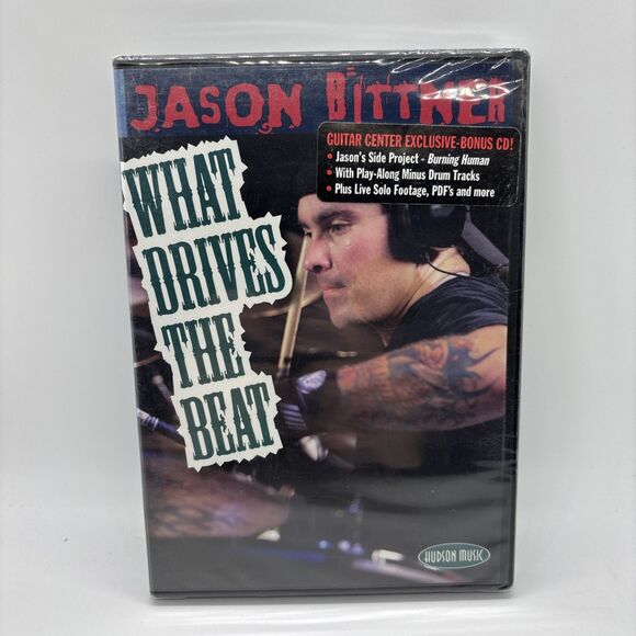 Hal Leonard Jason Bittner - What Drives the Beat (DVD) - Brand New Sealed - Picture 1 of 7